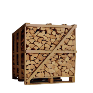 Kiln dried firewood in 1 RM wooden crates - Team Timber GmbH