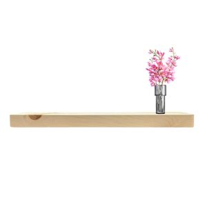Knotty Pine Floating Shelf